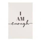 Stoffbild mit Spruch - I am enough 