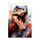 Stoffbild T-Rex: Das wilde Gesicht der Urzeit - Jaszke 