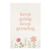 Textielposter Keep going keep growing 
