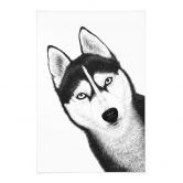 Stoffbild Sibirischer Husky - Hundeporträt - Korenkova 