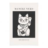 Stoffbild Maneki Neko - Die Glückskatze - KsanaKalpa 