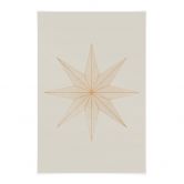 Affiche textile Étoile d'or géométrique - Magnusson 
