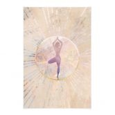 Stoffbild Yoga Baumhaltung im Sonnenkreis - Manovski 