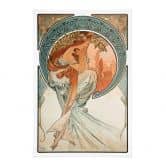 Tekstil plakat Mucha - Fire kunstarter: Poesi 