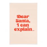 Stoffbild Weihnachten - Dear Santa, I can explain… - Prints by Ayleen 