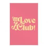 Stoffbild Self Love Club Pink - Prints by Ayleen 