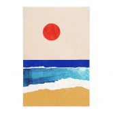 Textile poster Quiet beach at sunset - Rivers 