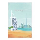 Stoffbild Strand von Dubai - Burj Al Arab - Rivers 