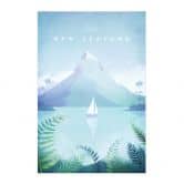 Affiche textile Rivers - Nouvelle-Zélande 