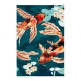 Stoffbild Zwei Kois im Teich - SpaceFrog Designs 