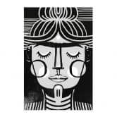Stoffbild Träumende Frida Illustration - Treechild 