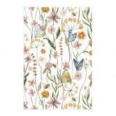 Affiche textile Prairie printanière avec papillons - UN Designs 