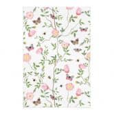 Affiche textile Roses roses au printemps - UN Designs 