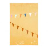 Textile poster Flags in Mexico - Zwart 