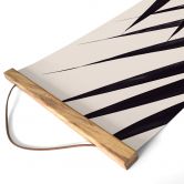 Textielposter 1X Studio - Zwart Palmblad 