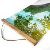 Affiche textile Lagon bleu 