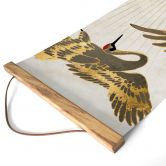 Textielposter SpaceFrog Designs - Gouden Kraanvogels 