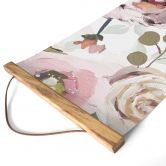 Canvas Stoffbild UN Designs - Blumen im Gemälde Stil - Panorama 