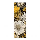 Blumen Stoffbild - Blütenpracht in Ocker Panorama - Jaszke 