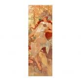 Affiche textile Mucha - Les saisons : L'automne 