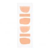 Textielposter Abstracte vormen in peach kleur - uplusmestudio 