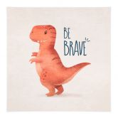 Affiche textile Dino Be Brave - T-Rex - Tunaboylu 