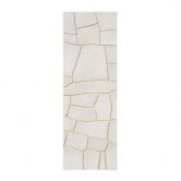 Affiche textile Motif abstrait de fissures en beige | Motif de pierres naturelles - Alma - Panorama 