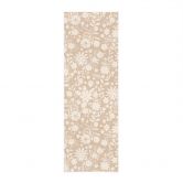 Stoffbild Vintage Blumen in Leinenoptik - Bloomery Decor - Panorama 