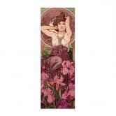 Affiche textile Mucha - Pierres précieuses : Améthyste - Panorama 