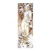 Stoffbild Mucha - Jahreszeiten: Der Winter 1900 - Panorama 