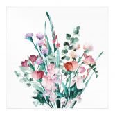 Tekstil plakat Buket af vilde blomster om foråret - Goed Blauw - Firkantet 
