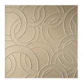 Stoffbild Abstrakte Ringe beige - Grande - Quadratisch 