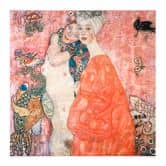 Stoffbild Klimt - Die Freundinnen - Quadratisch 