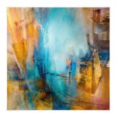 Stoffbild Fernes blaues Licht - Schmucker - Quadratisch 