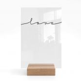 Tischaufsteller Love 