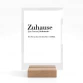 Tischaufsteller Grammatik - Zuhause 