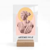 Acrylic glass table decoration Statue of the goddess Artemis - Grace Digital Art 