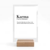 Tischaufsteller Grammatik - Karma 