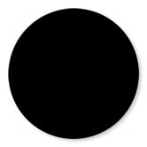 Tischplatte aus Glas - Uni Schwarz - Rund 