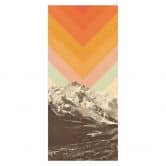Retro mountain landscape door film - Bodart - Self-adhesive door decoration 