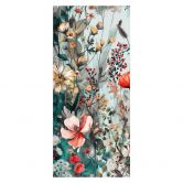 Door foil spring meadow with flowers - Jaszke - Self-adhesive door decoration 