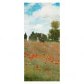 Türfolie Mohnfeld bei Argenteuil - Monet - Selbstklebende Türdeko 