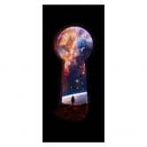 Door film The gateway to outer space - Nicebleed - Self-adhesive door decoration 