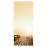 Sunset at the Beach door film 