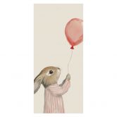Door foil cute bunny with balloon - Treechild 