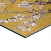 Wandbild van Gogh - Mandelblüte - ocker - Alu-Dibond 