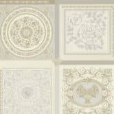 Versace Home Muster-Tapete Barock klassisch Luxus Designer Vliestapete Beige Grau 
