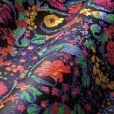 Versace Home Tapete Bunt Schwarz Lila Rosa floral Designer Blumen Vliestapete Luxus 