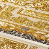 Versace wallpaper Vliestapete Decoupage Barocktapete mit Ornamenten gold, silber, grau 