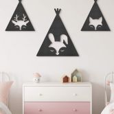 MDF - Holzdeko - Tipi - Hase 